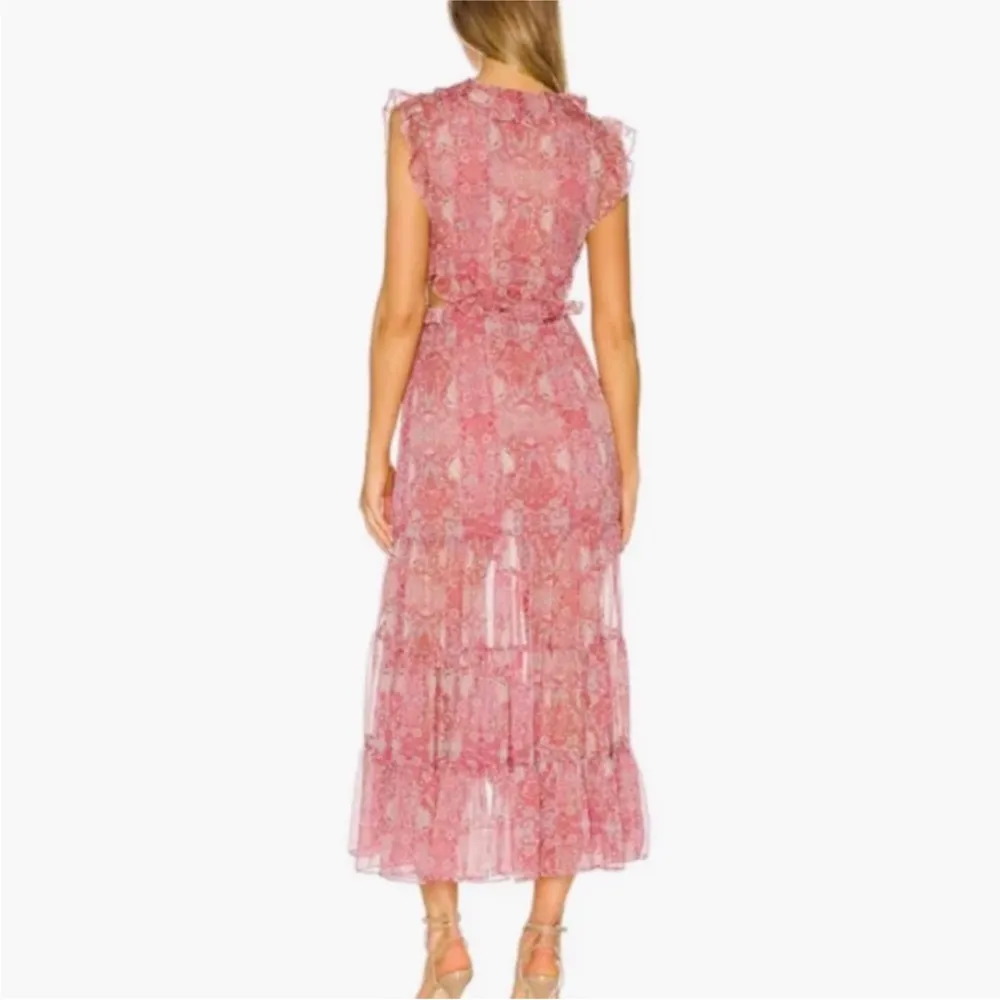 Misa Los Angeles ruffle floral midi dress - Image 3
