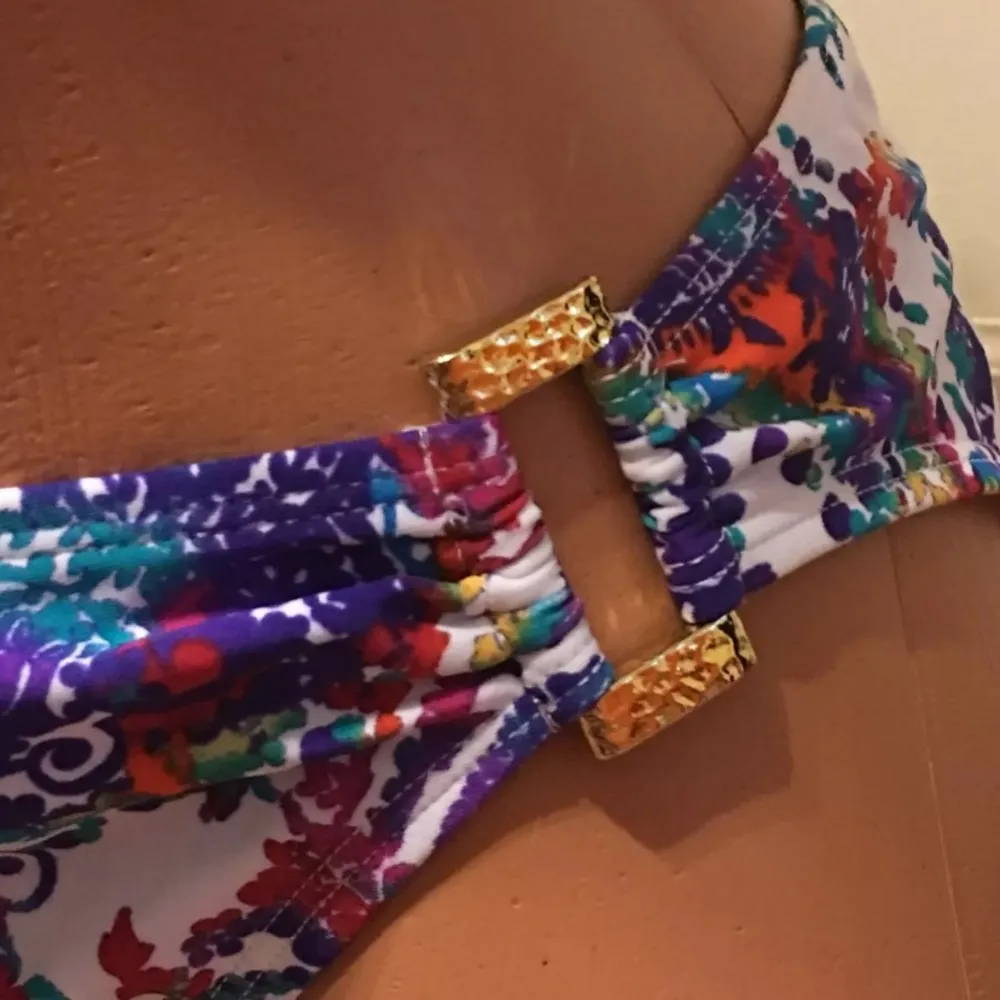 NWT Lauren  Bikini Bottoms Size 14 Multicolored Floral - Image 5