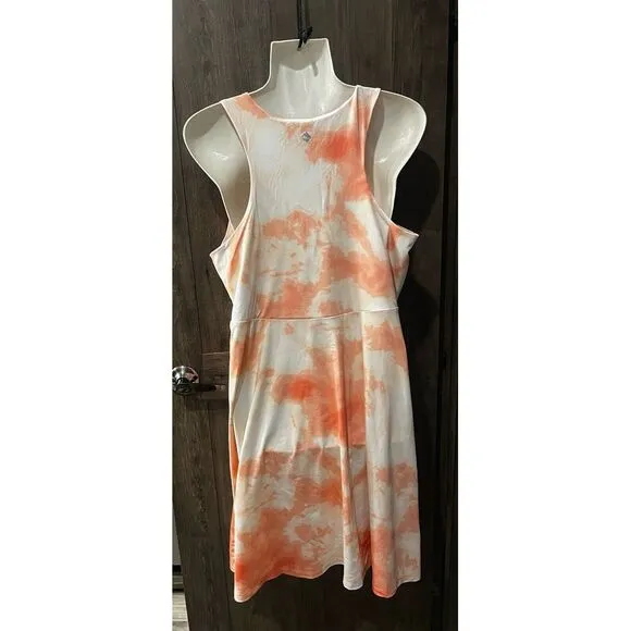 Ocean + Coast Orange All Over Print Athletic Tank Dress women's size‎ Large - Image 2