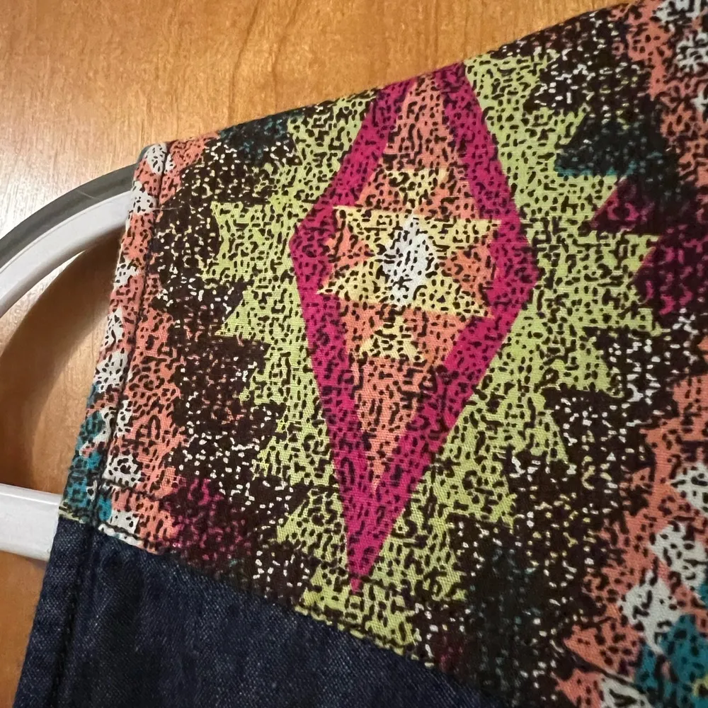 ROPER Womens Western Shirt Blue Denim Sleeveless Shoulder Detail Snaps NWT Large - Image 8