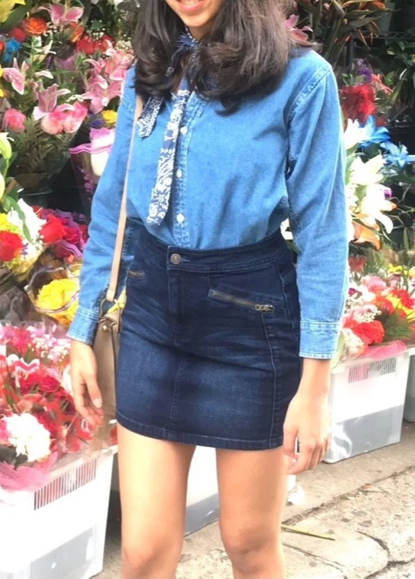 Vintage  Denim Top - Image 2