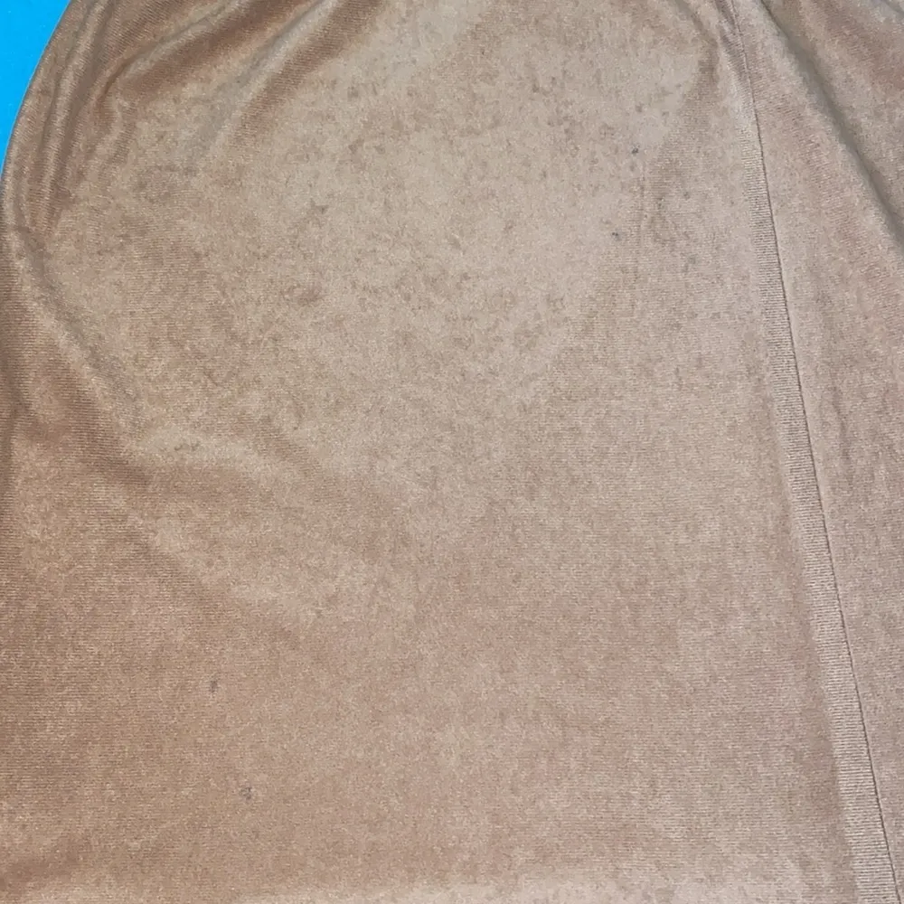 HANDMADE Tiered faux suede maxi skirt elastic stretchy waistband size M to L Tan Size M - Image 10