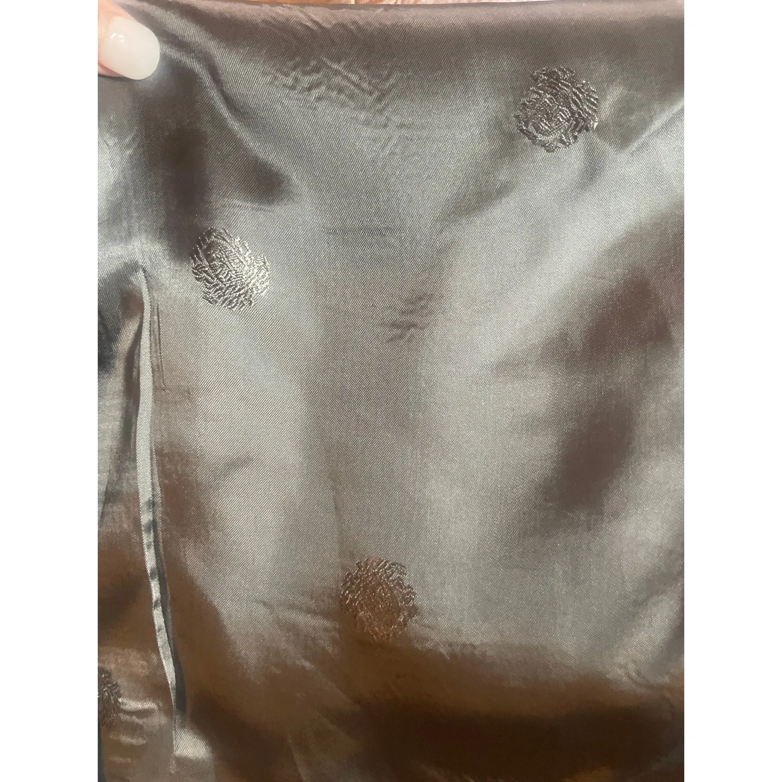 VERSACE Couture Gray Fitted Military Jacket Dress Length Size 4 - Image 11