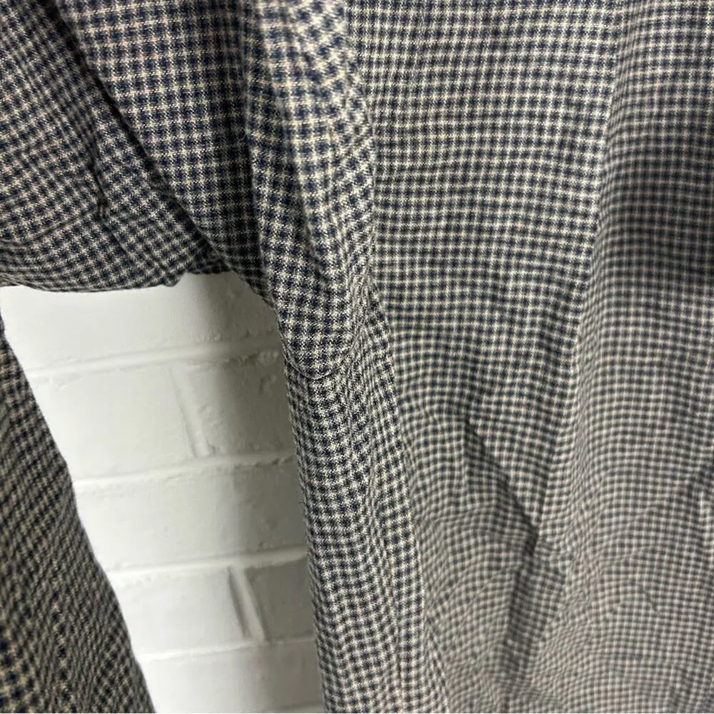 Banana Republic Wool Blend Plaid Wide Leg Flannel Pant Size 4 - Image 13