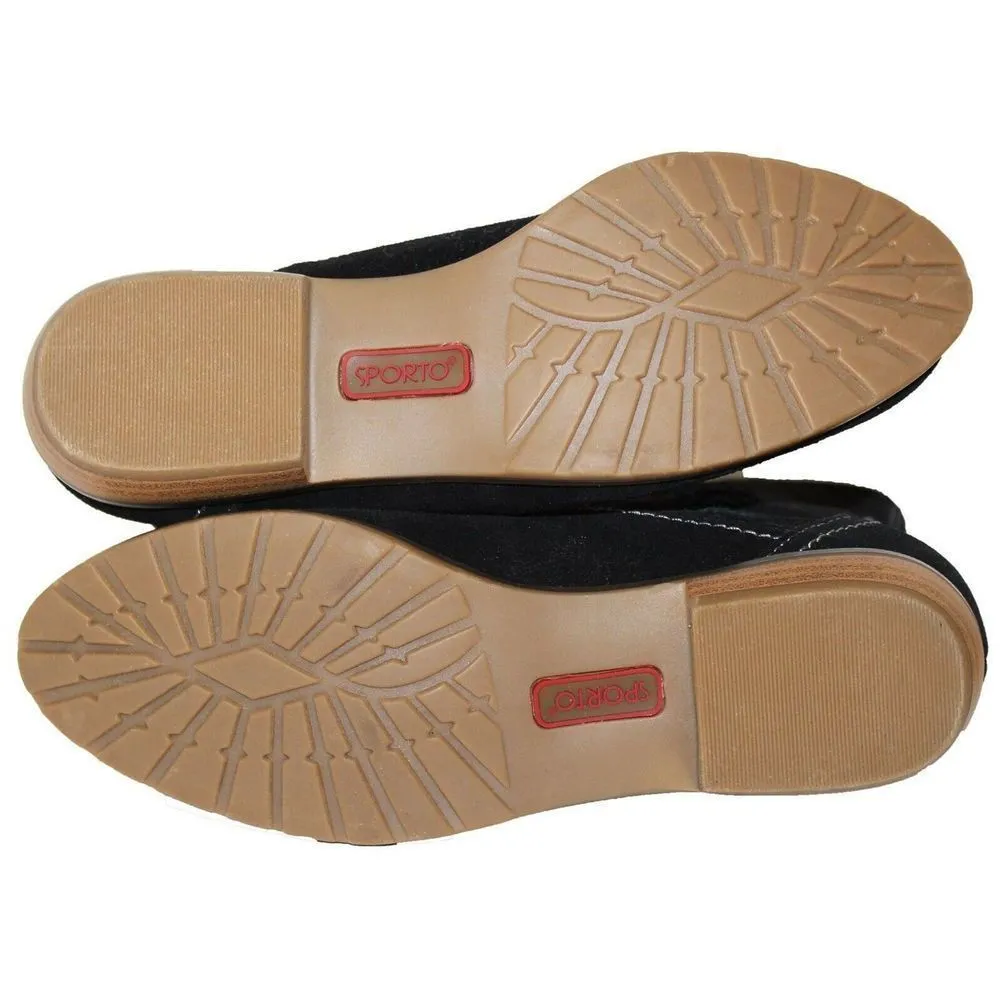 Sporto Bridget Black Suede Cowboy Boots Size 6.5 M - Image 12