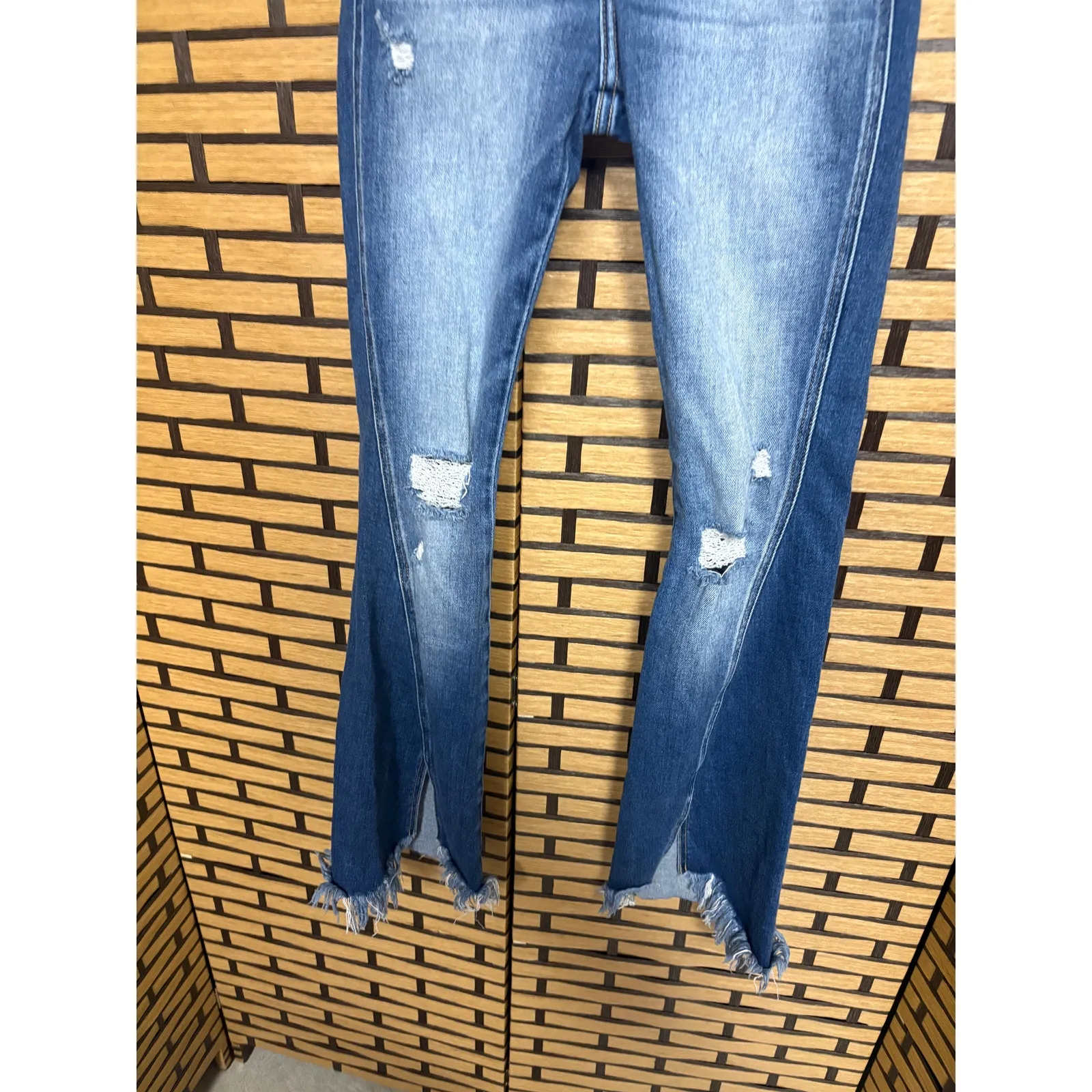 KanCan Flared Leg Jeans Size 23 Blue - Image 4