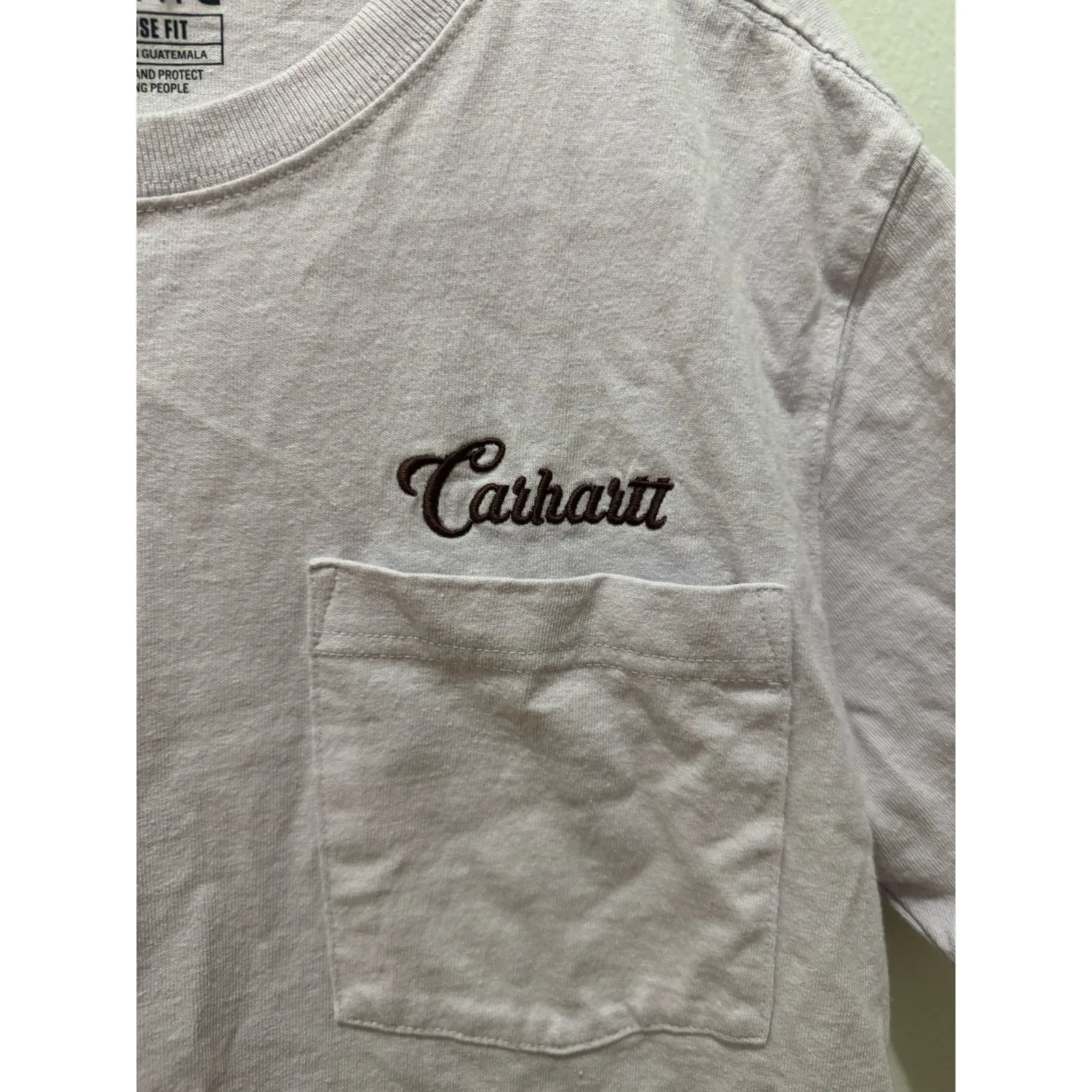 Carhartt Women's Size Medium Amethyst Fog T-Shirt Loose fit tee shirt - Image 6