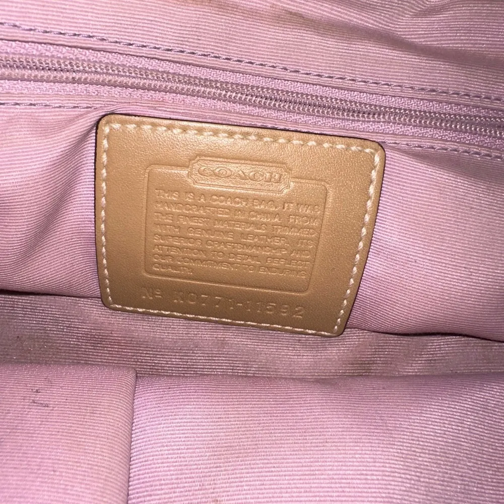 Coach Brown Signature Handbag - Image 6