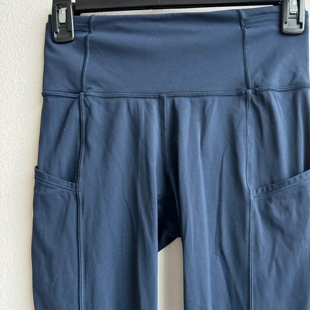 Lululemon Fast N’ Free Crop II *Nulux 19" Inseam True Navy Cropped Size 4 Small - Image 3