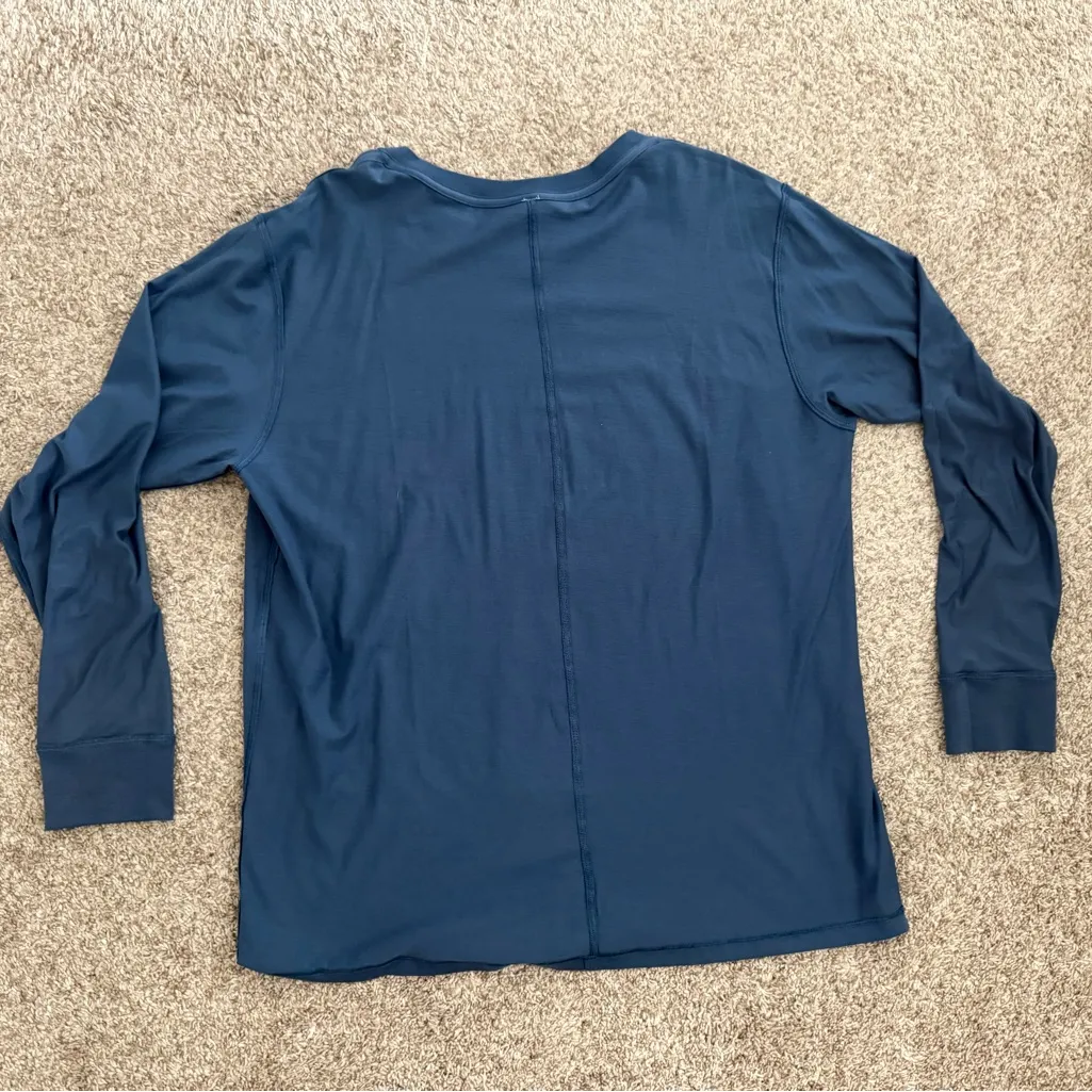 NEW Lululemon All Yours Long-Sleeve Shirt size 10 pitch blue - Image 5