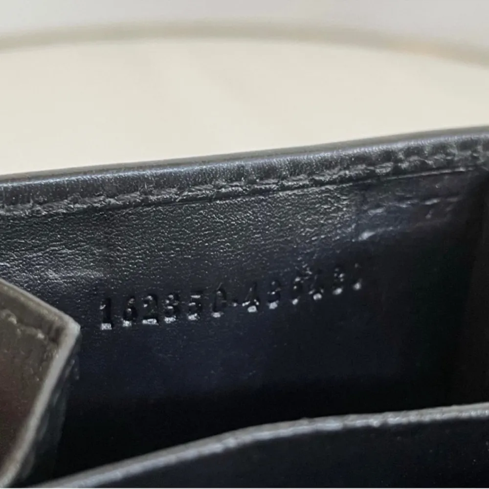 Authentic Gucci GG Guccissima Black Leather Coin Wallet - Image 5