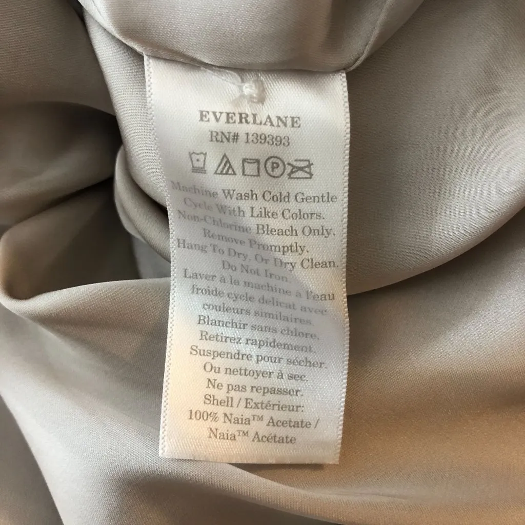 Everlane The Satin Square-Neck Slip Dress Cream Ivory 16 - Image 5