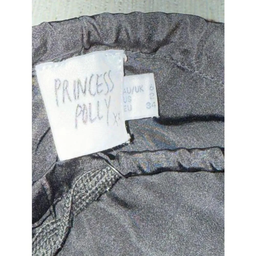 Princess Polly GRATTIDGE CARGO PANTS BLACK size 2 - Image 8