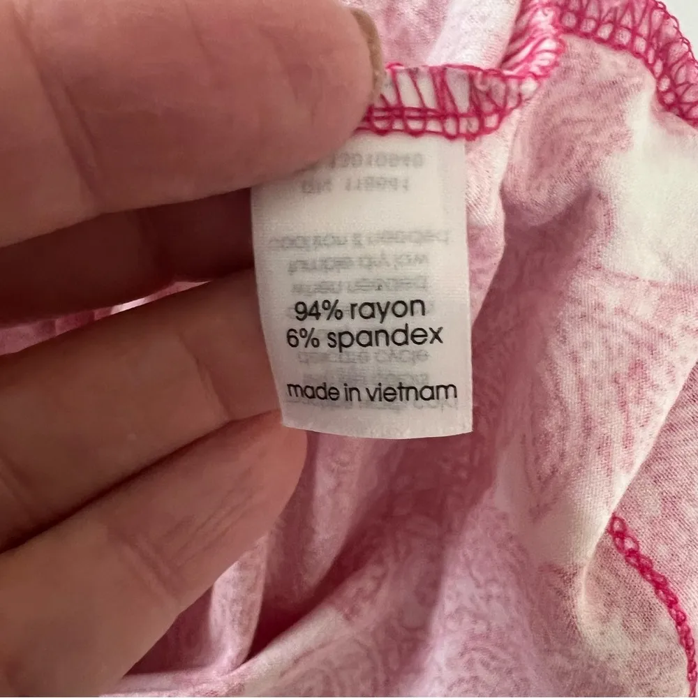 Lane Bryant Hot Pink Camisole Top Size 18/20 Y2K Lace Edged R8 - Image 4