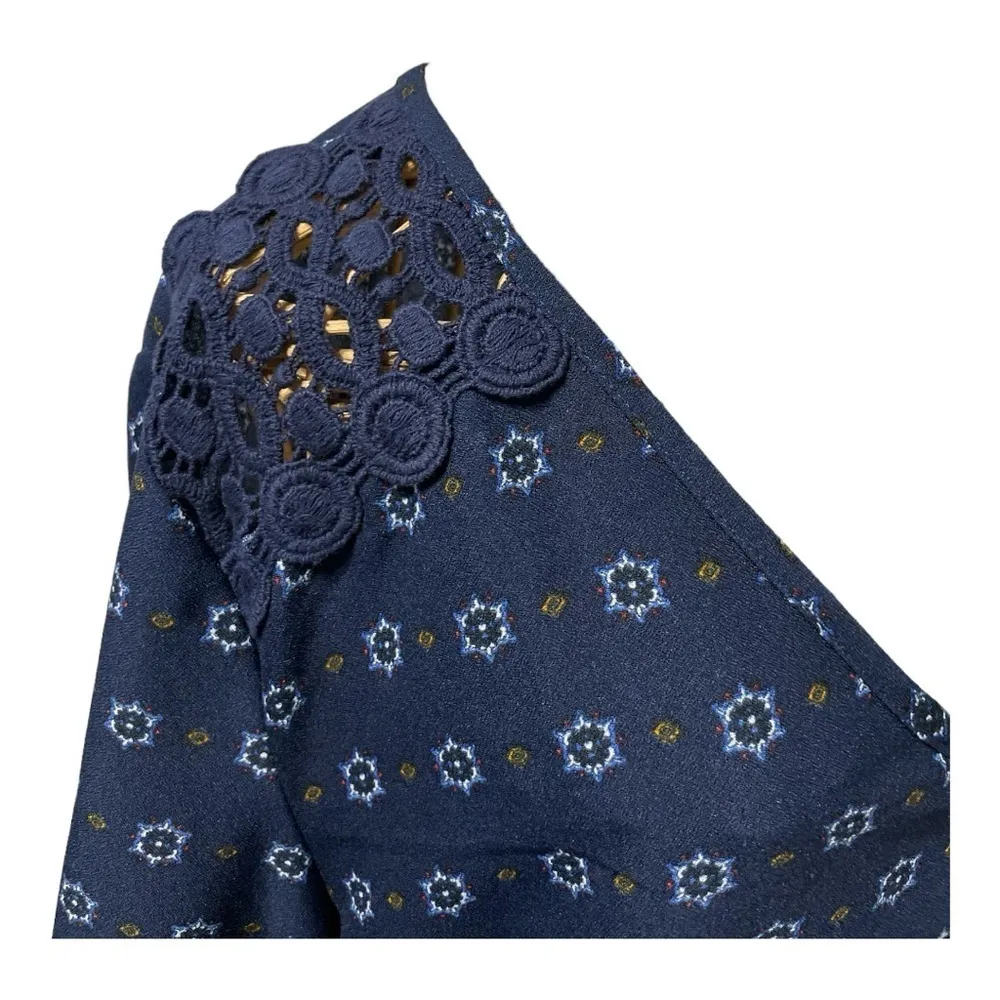 Charlotte Russe Bell Sleeve Lace Boho Top size L. Coastal Cowgirl, bohemian - Image 7