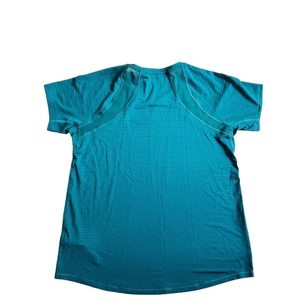 ATHLETA TEAL CHI DOT MESH TRAIN TEE  size XS - Image 2