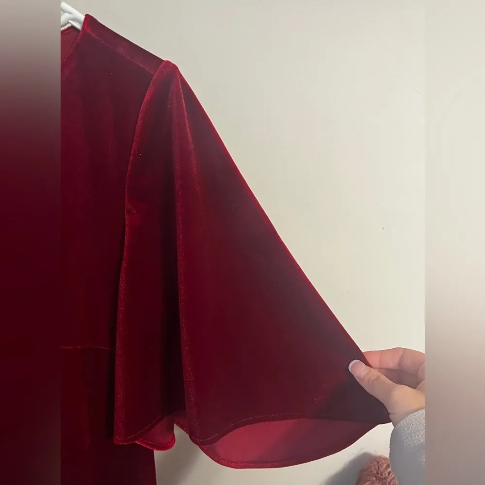 FINAL PRICE Red Velvet Badgley Mischka Dress - Image 6