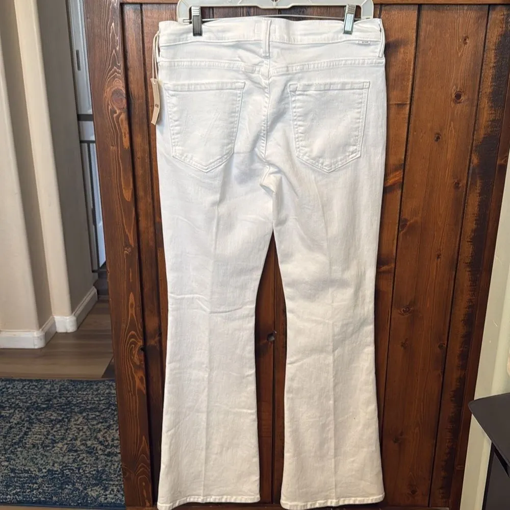 Mother The Down Low Weekend Skimp in Fairest Of Them All, Size 31 White - Image 6