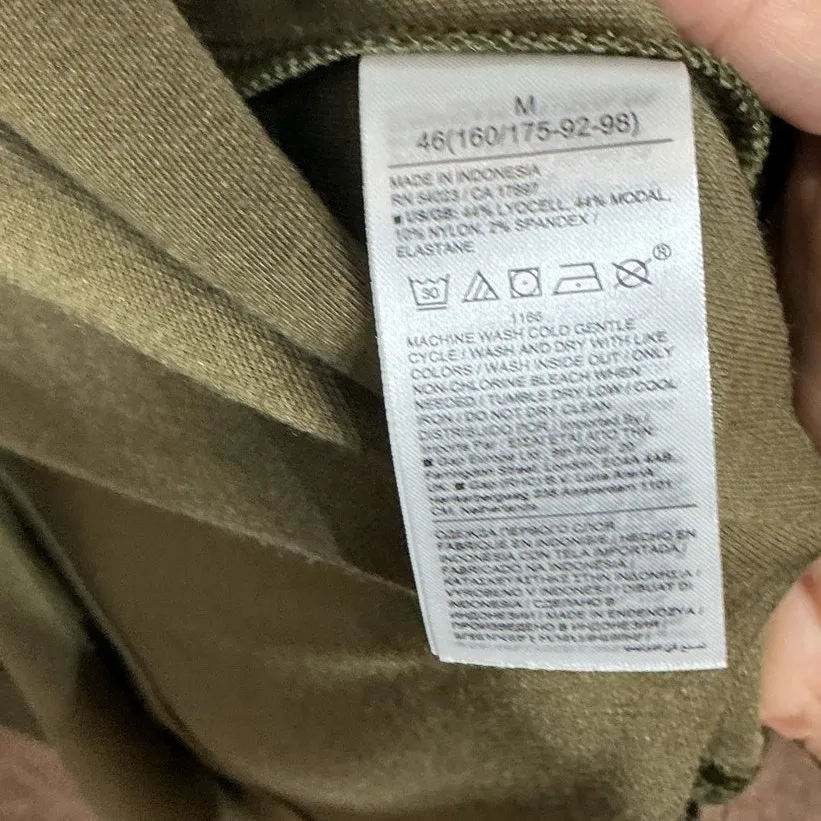 Banana Republic Camo Green Alegre Polo Midi Dress Sz M - Image 5