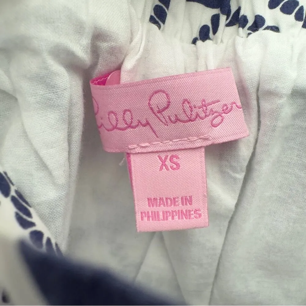 Lilly Pulitzer  Button Down Pajama Top Collared Monkey Pattern Preppy Long Sleeve - Image 7