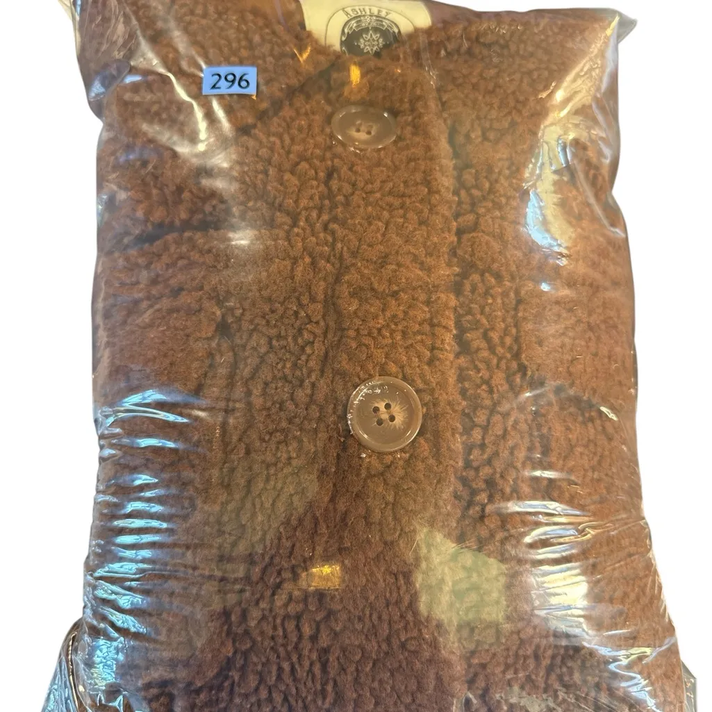 Cozy‎ Brown Teddy Jacket Size XL - Image 7