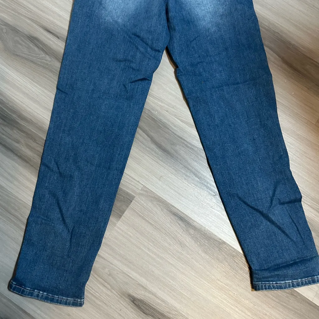 Unique Succulent LB Lucky & Blessed Boyfriend Straight Leg Women’s Jeans Sz 4 Blue - Image 10