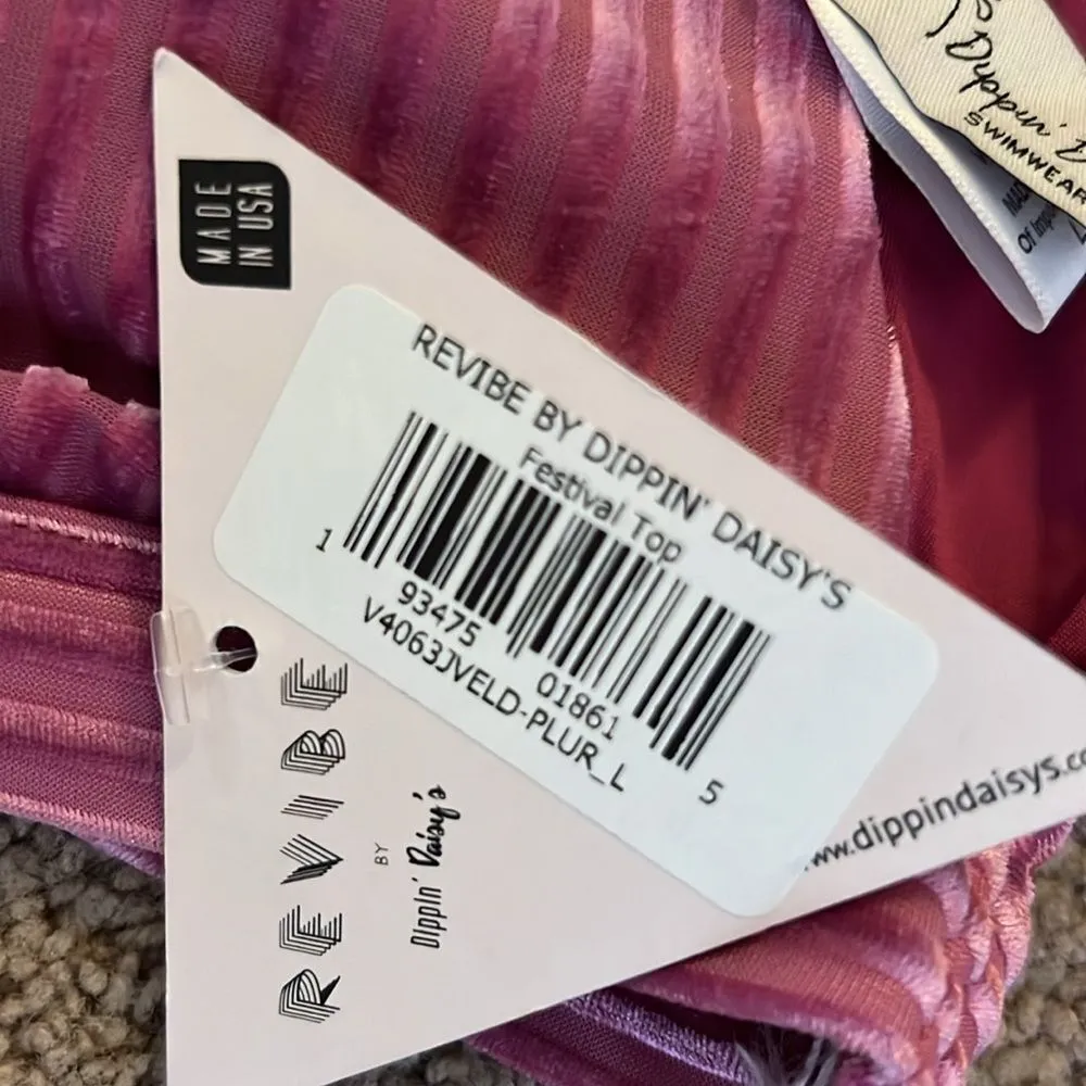 Dippin Daisy Revibe Bikini L Pink Size L - Image 5
