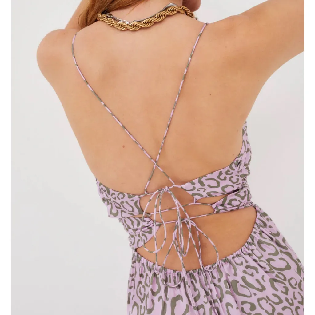 For Love & Lemons Satin June Midi Dress NWT XS - Image 5