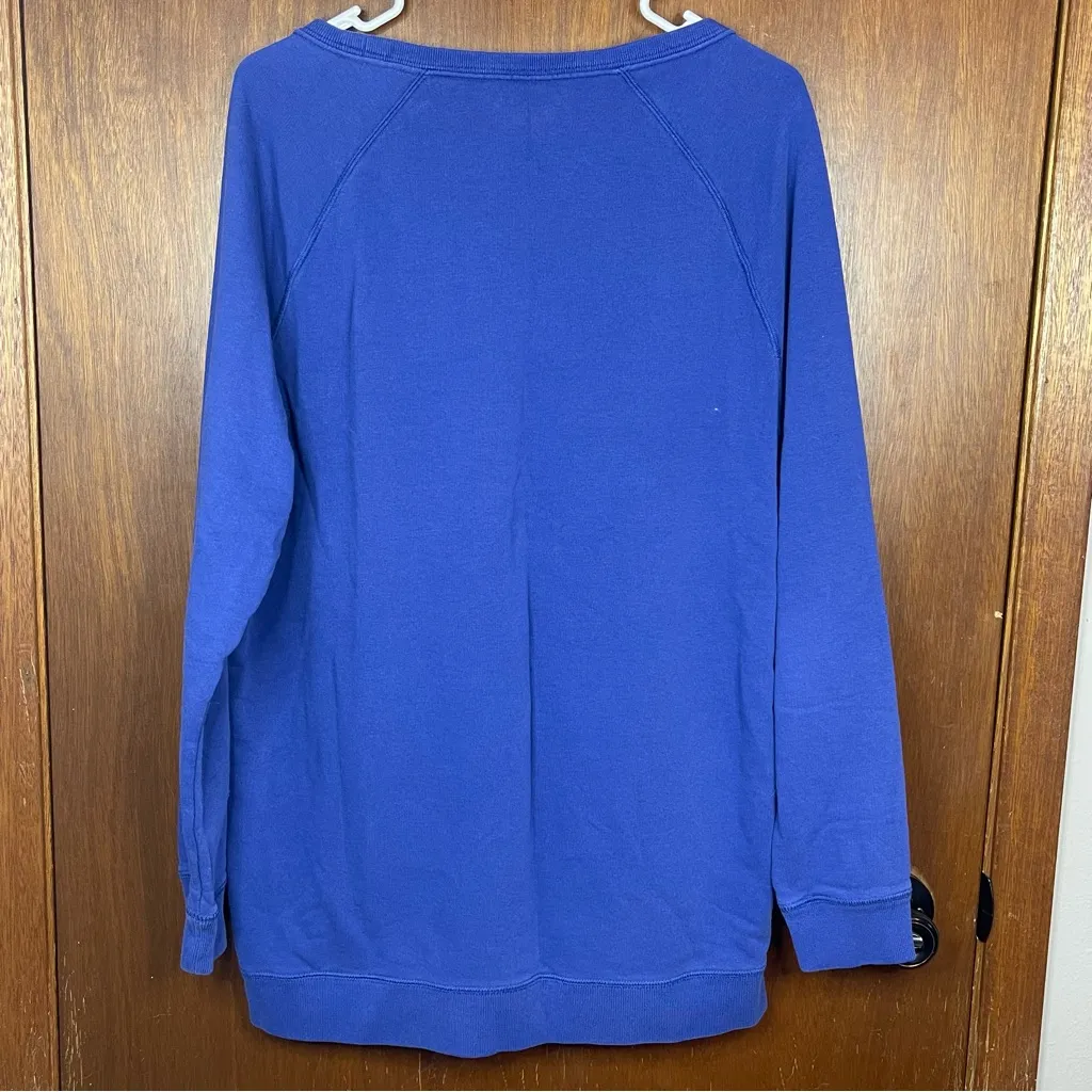 Nike Sportswear Woman’s Oversized Blue Casual Pullover Sweatshirt Size Large - Image 5