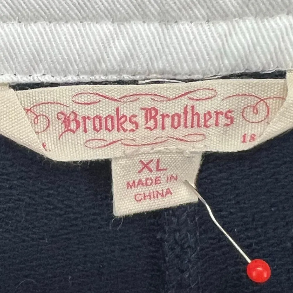 Brooks Brothers Pants Womens XL Blue Drawstring Waist Casual Relaxed Comfort - Image 10