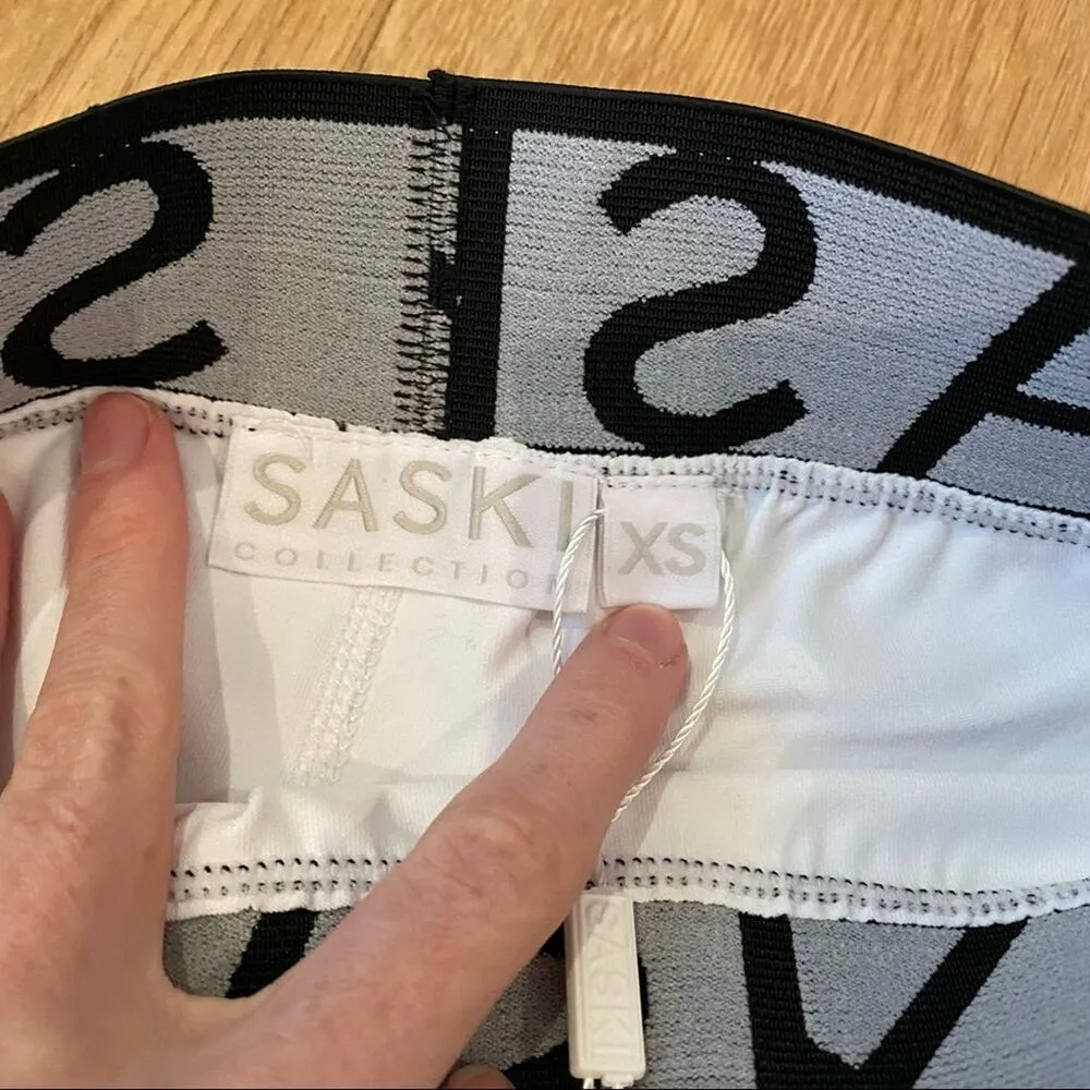 Saski Collection - Staple High Waist Leggings in White Size XS - Image 6