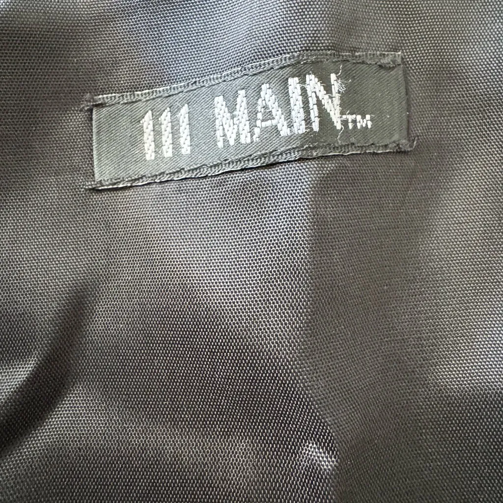 Vintage 90s 111 Main Holiday Christmas Women’s Vest Back Tie Size 1X USA Made Red - Image 8