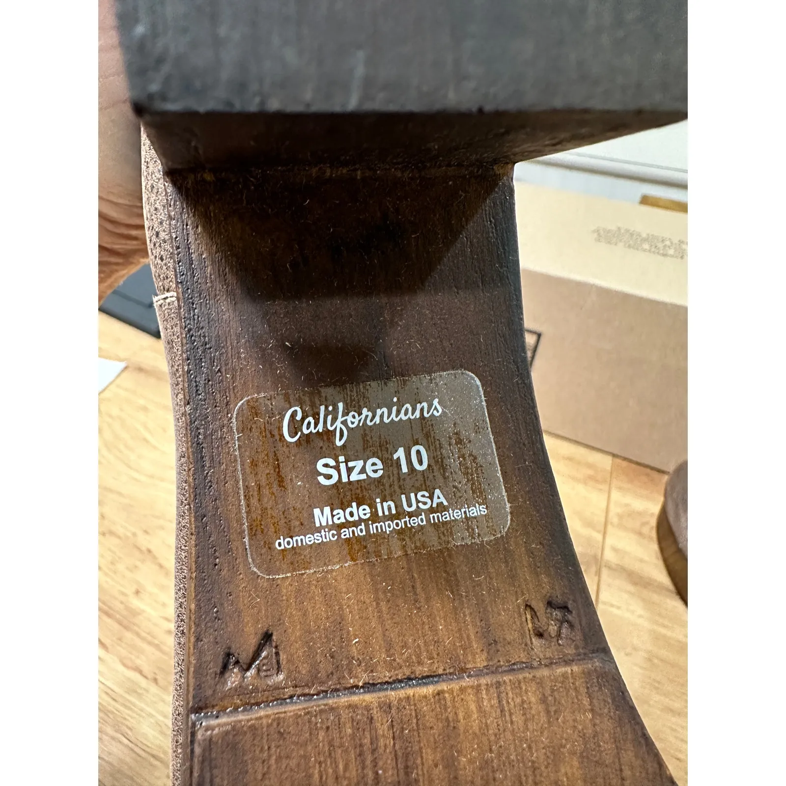 Californians Jordyn Wedge Boots Dark Brown Leather Size 10 NWOB Versatile Comfy - Image 15