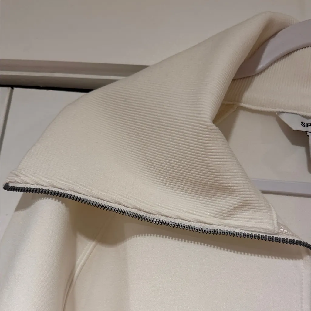 SPANX Cream luxe Zip-Up Cardigan XL - Image 4