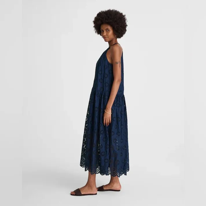 Madewell Embroidered Drop-Waist Maxi Dress Size: L, NWT - Image 12