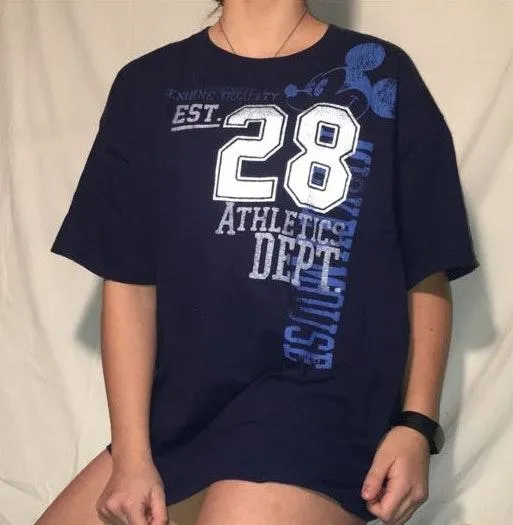 NAVY BLUE  MICKEY MOUSE GRAPHIC T-SHIRT - Image 2