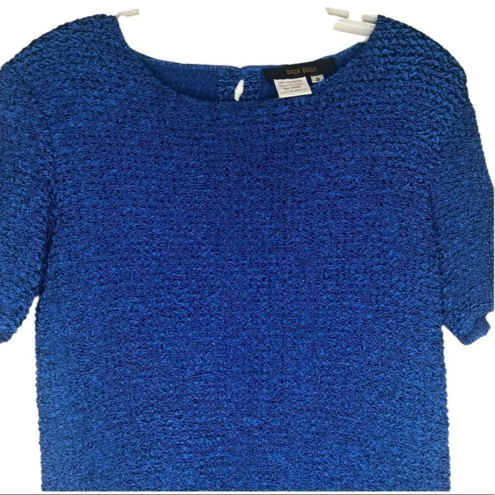 Vintage Bala Bala Top Jacket Set Blue - Image 3