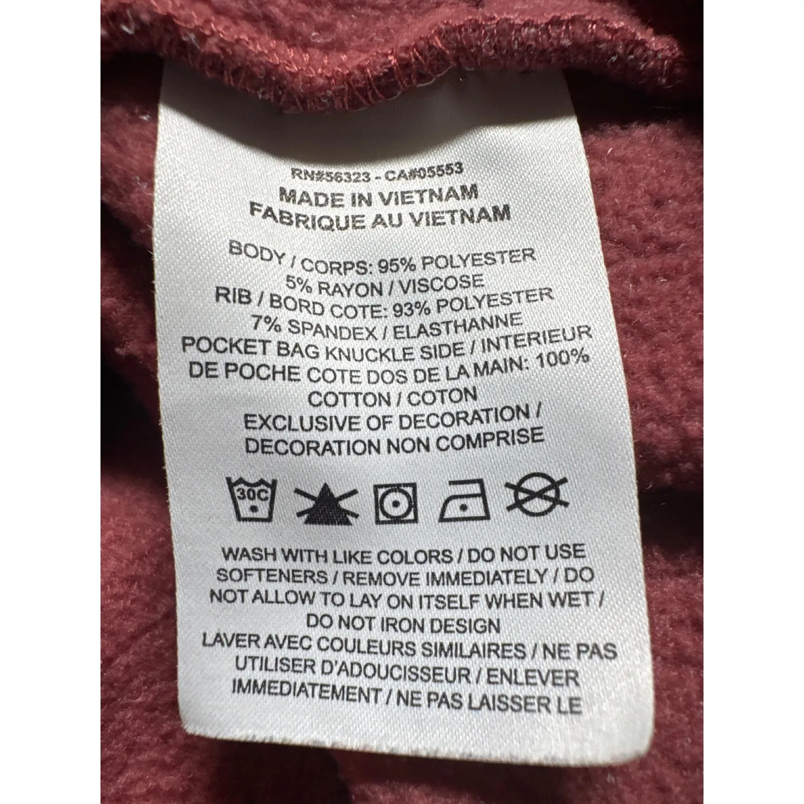 Nike‎ Therma-FIT Pullover Hoodie Women's Large Red Heathered Drawstring - Image 4