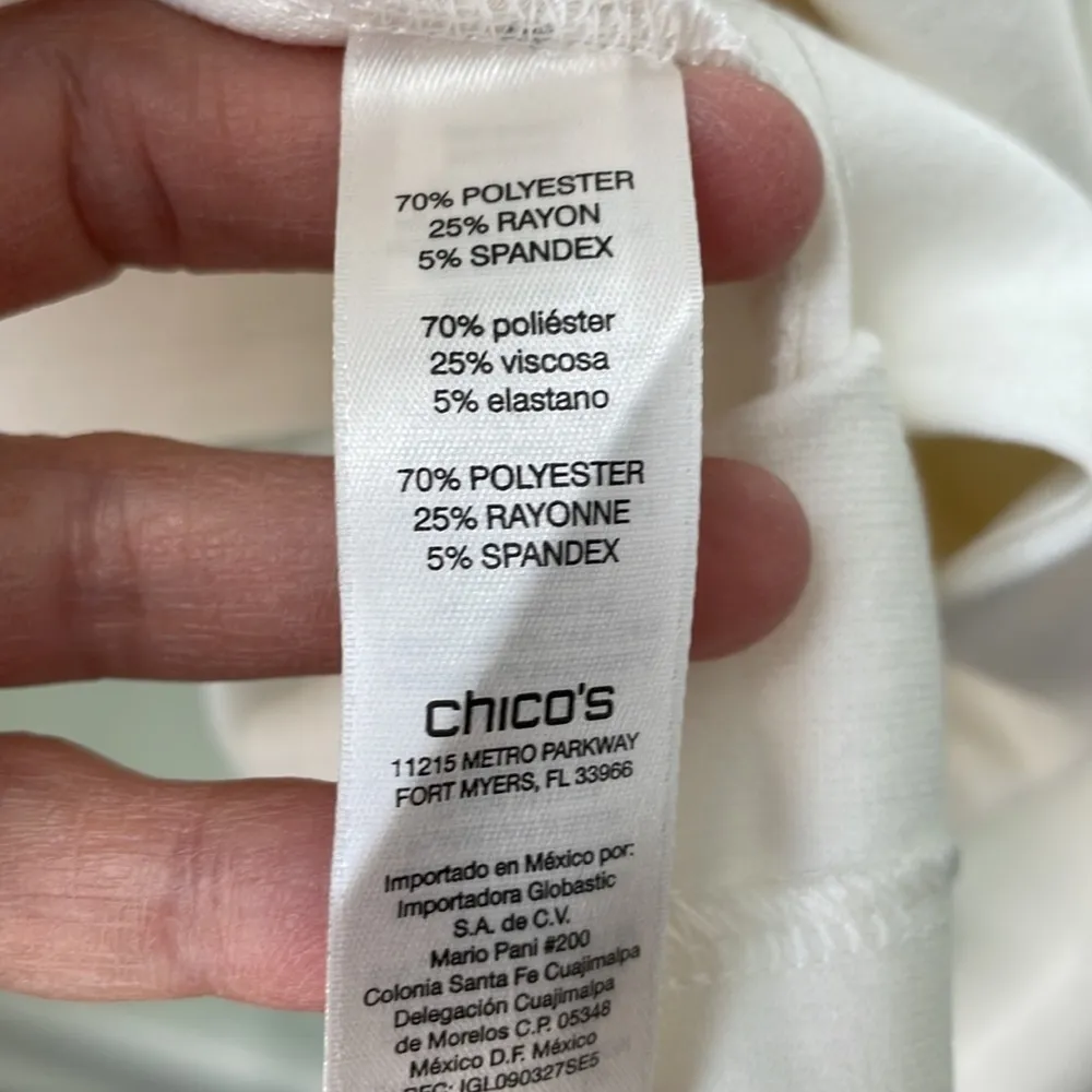 Chico's White Snap Front Vest NEW - Image 8