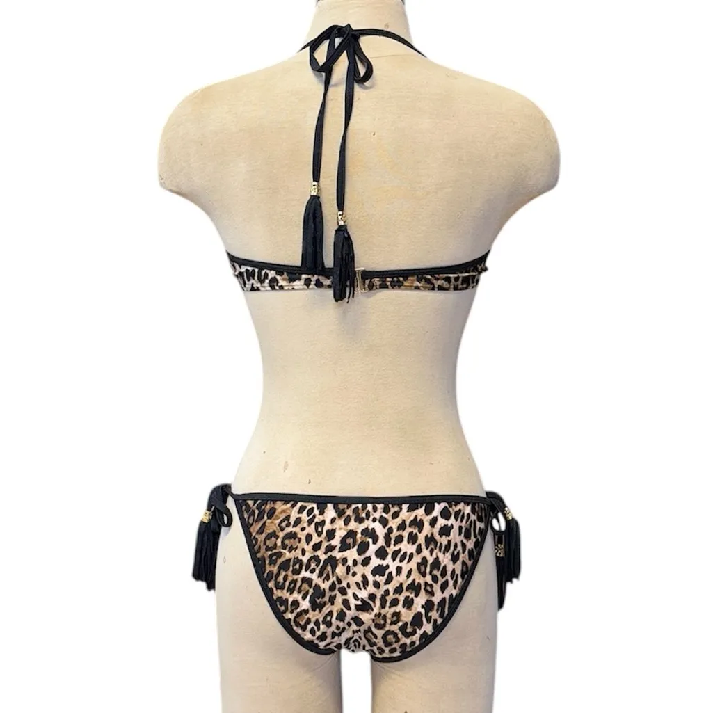 Leopard Print Bikini Swimsuit Push - Image 2