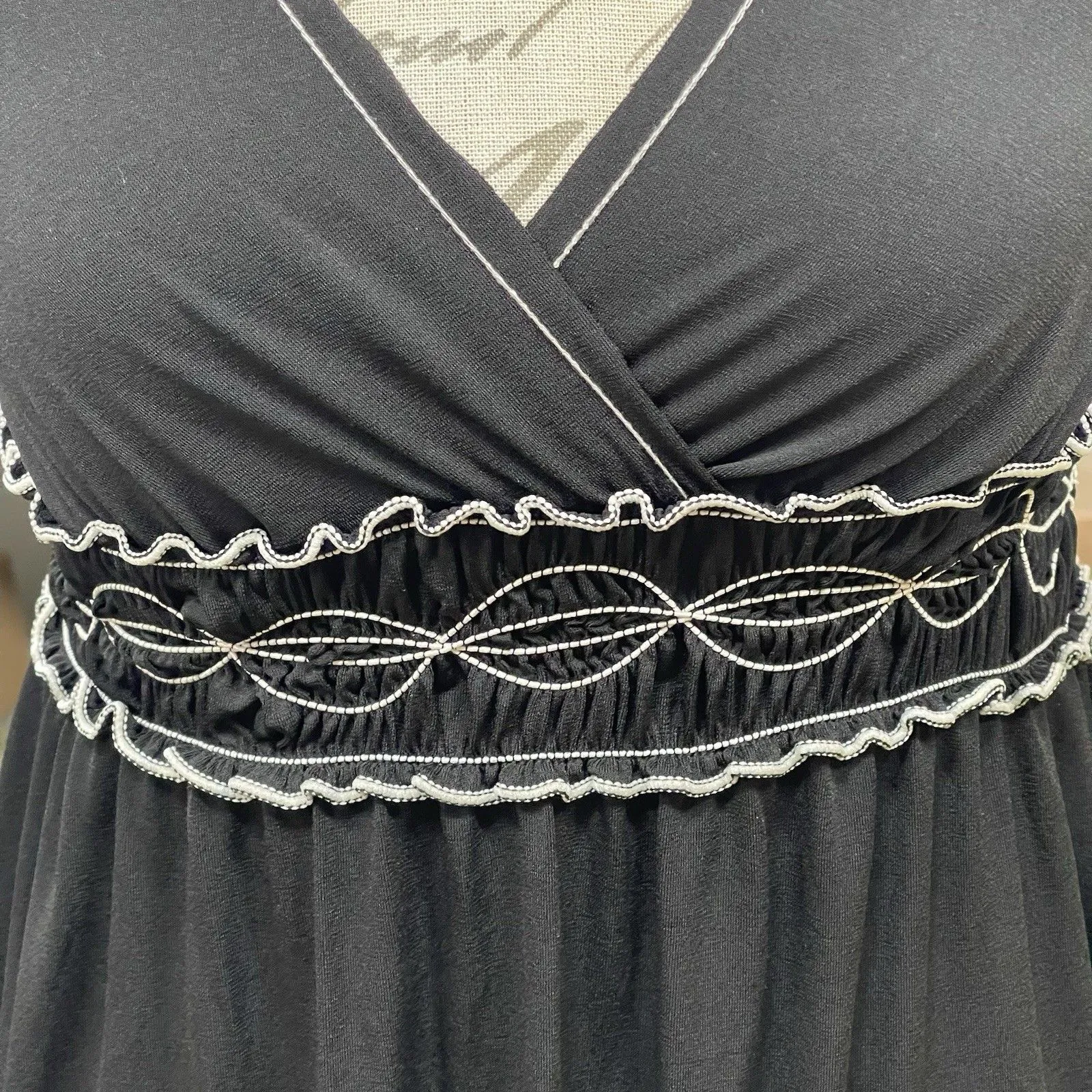 Max Edition Womens Dress Sz XS Maxi  Bohemian Boho Chic Beach Vacation Resort - Image 6