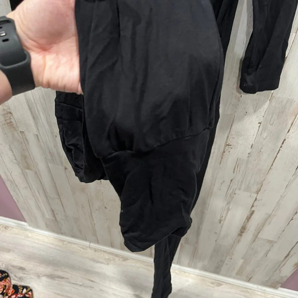 Isabella Oliver Black Rosliston Maternity Jumpsuit Jersey Stretchy Size XS FLAW - Image 6