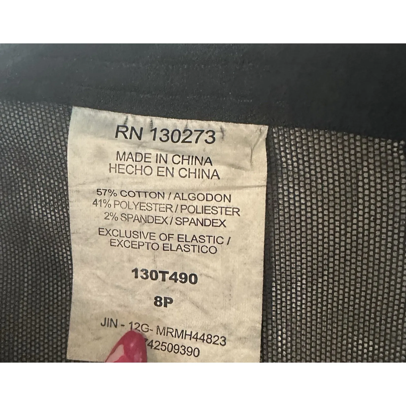 Riders by Lee Slim Net Slimming Jeans Womens 8 Black Denim Straight Leg Stretch - Image 12