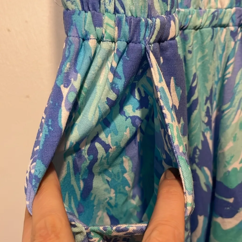 Lilly Pulitzer NWT LaLa Halter Romper Blue Haven Hey Hey Soleil- Size XXS - Image 6