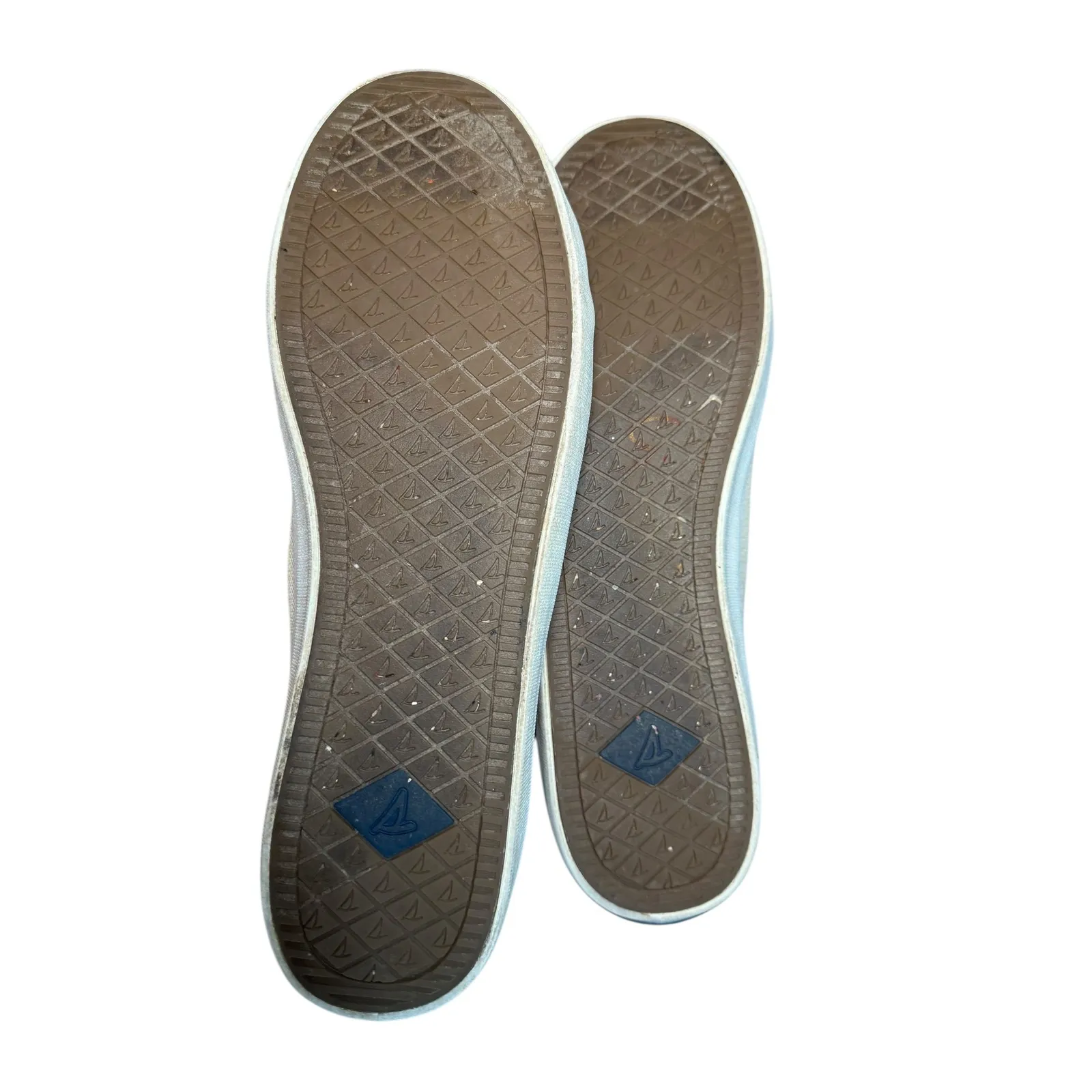 Sperry Top Sider Women's Canvas Sneakers Beige Lace Up Low Top Comfort Size 12M - Image 9