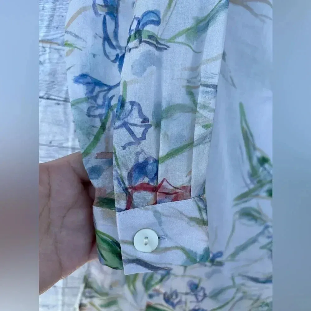 ALA VON AVERSPERG DEMETER COTTON TUNIC IN PRIMROSE XXS Green - Image 8