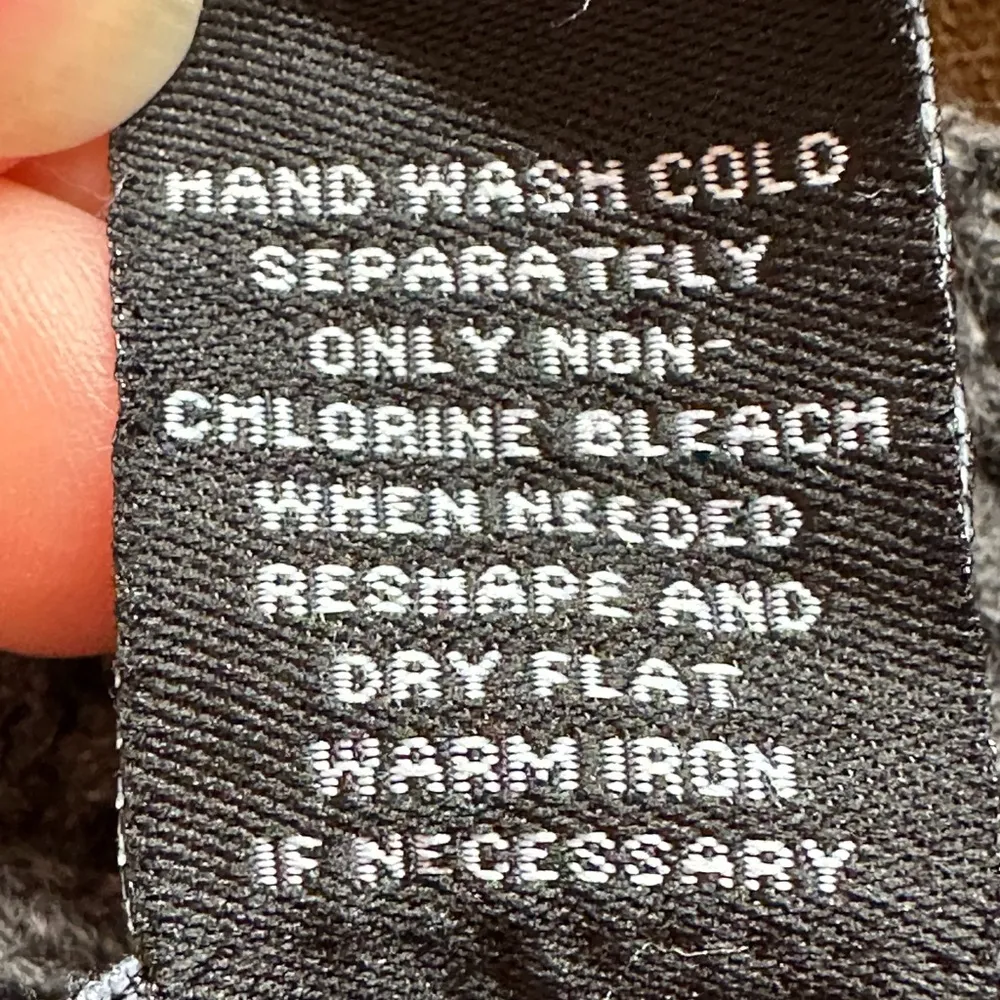 Gray Knit Cable Cardigan No Buttons with Belt 100% Cotton SZ S - Image 13