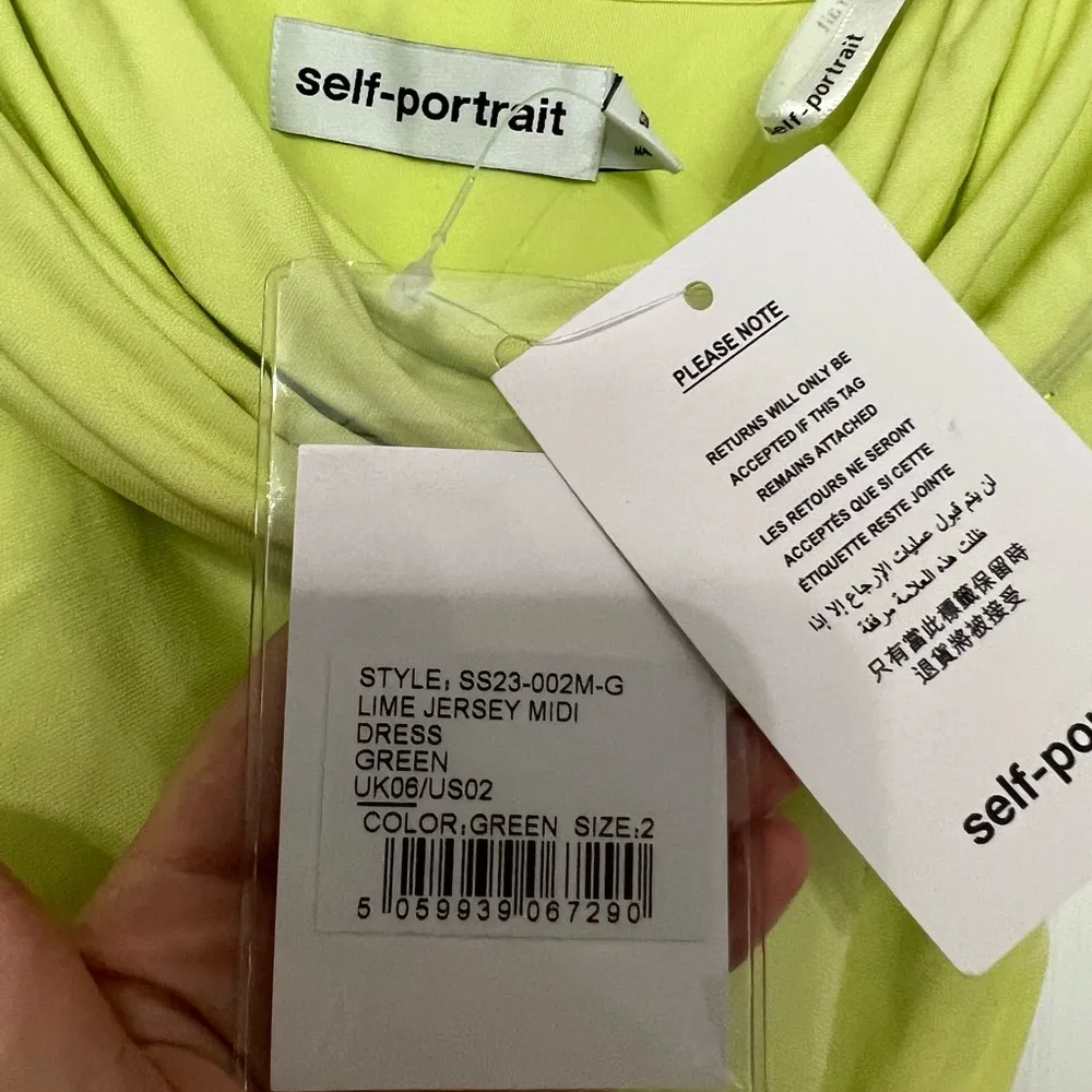 Self-Portrait off-shoulder draped midi dress - Image 8