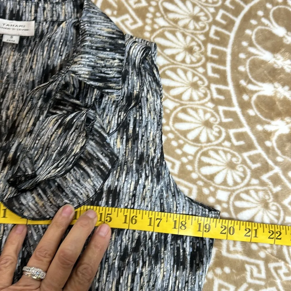 Sleeveless Ruffled Blouse Sz S - Image 7