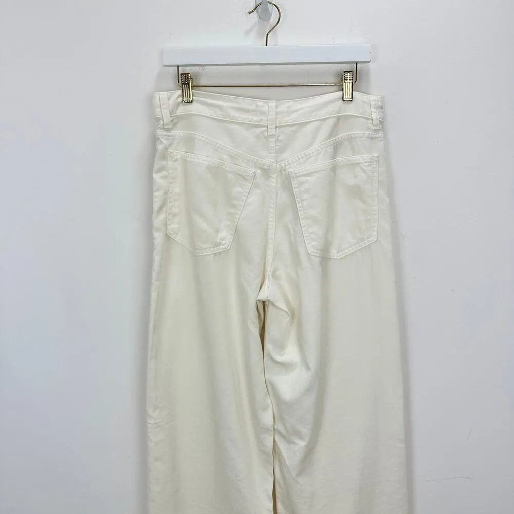 Madewell Low Slung Baggy Jean Airy Denim Vintage Canvas White Relaxed US 27 NWT - Image 9